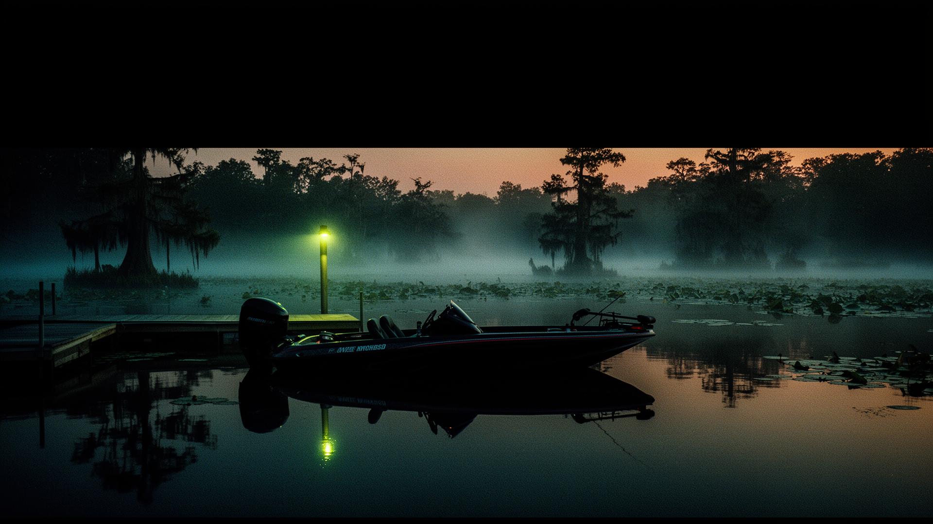 Pre-dawn boat ramp